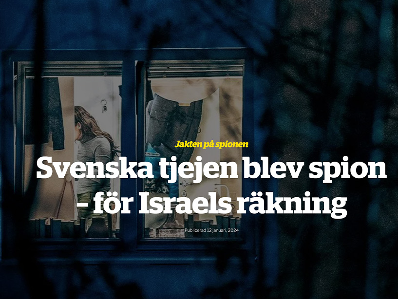 Pressmeddelande: Ship to Gaza polisanmäler den svenska spionen!